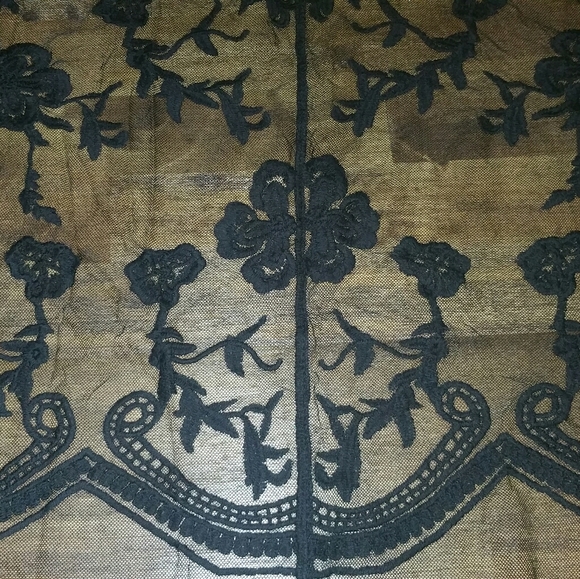 NWT SO Black Lace Long Kimono Cardigan Cover Up - Picture 5 of 6